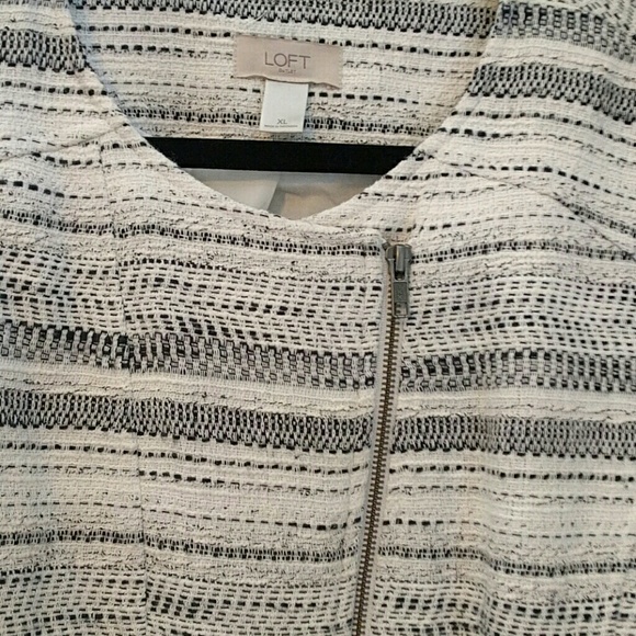 Black and white moto jacket - Picture 2 of 3